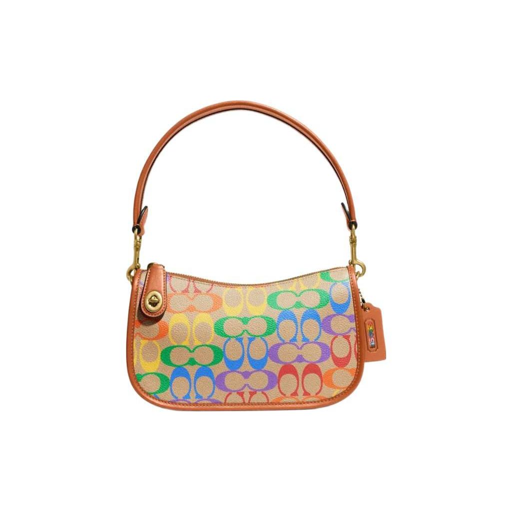Coach Swinger 23 Monogram Chain Coated Canvas Shoulder Bag Women Shoulder Bag Brown Rainbow CA100-B4UDU Basic Set (Bag+Dust Bag)
Coach Swinger 23 Monogram Chain Coated Canvas Shoulder Bag Women Shoulder Bag Brown Rainbow CA100-B4UDU Basic Set (Bag+Dust Bag)