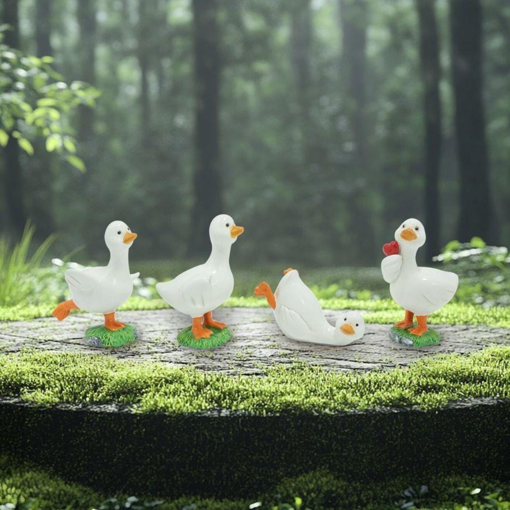 Cute Duck Figurine Set Resin Crafts Duck Ornaments Mini Duck Statue Living Room Bedroom 4pcs
Cute Duck Figurine Set Resin Crafts Duck Ornaments Mini Duck Statue Living Room Bedroom 4pcs