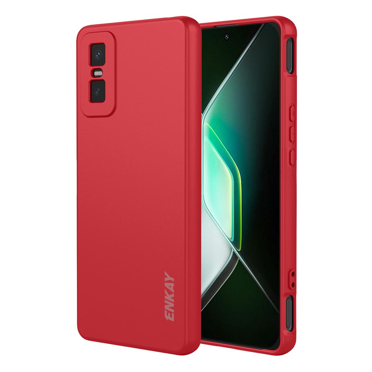 For Infinix GT 30 Pro 5G Silicone Case ENKAY HAT PRINCE Straight Edge Cell Phone Back Cover Red
For Infinix GT 30 Pro 5G Silicone Case ENKAY HAT PRINCE Straight Edge Cell Phone Back Cover Red