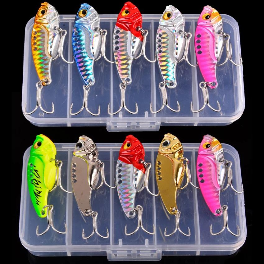 5pcs/box Metal VIB 3/7/10/15/20g Fishing Lure Vibration Spoon Hard Baits Crankbait Wobbler Swimbait Cicada VIB Tackle
5pcs/box Metal VIB 3/7/10/15/20g Fishing Lure Vibration Spoon Hard Baits Crankbait Wobbler Swimbait Cicada VIB Tackle