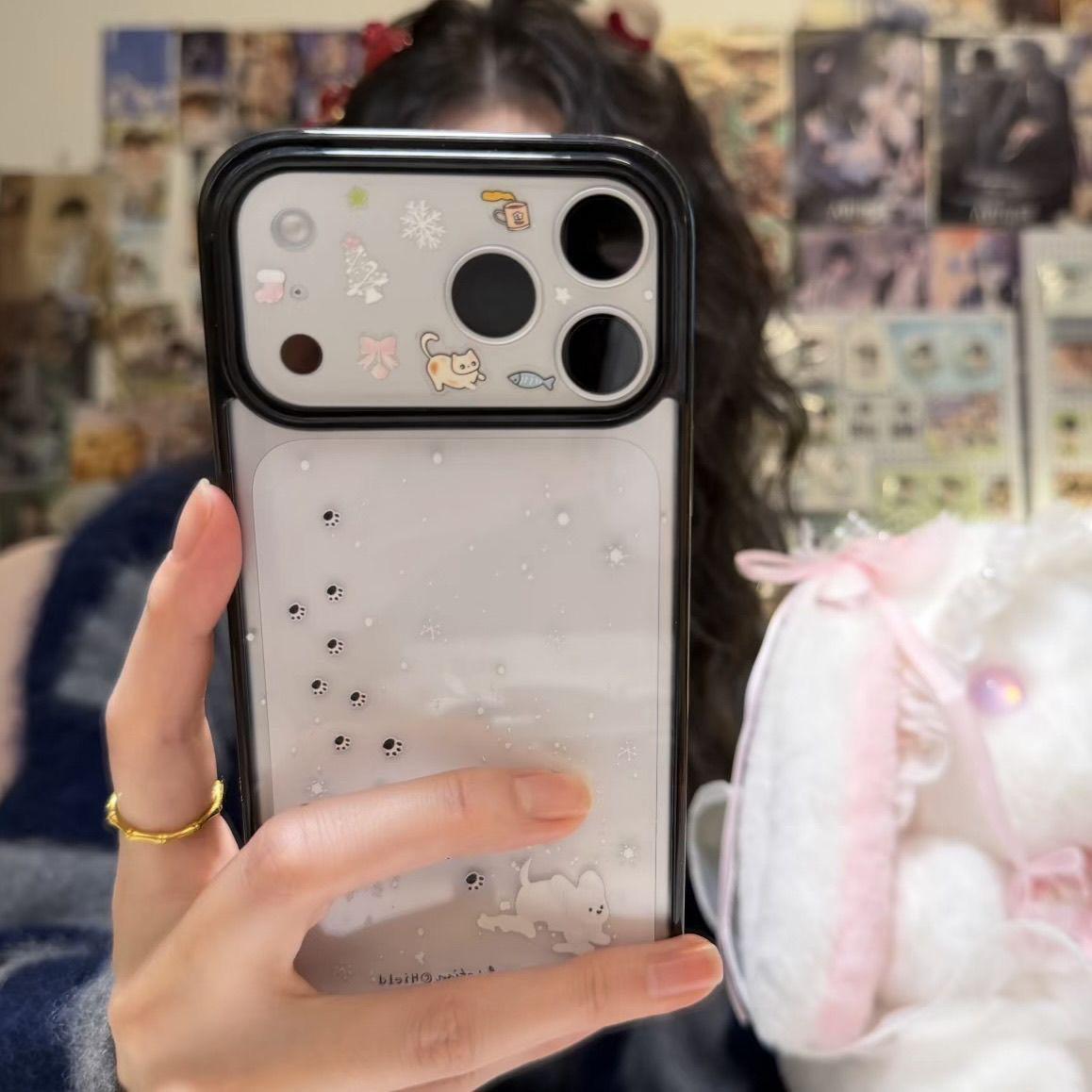 Чехол для телефона Снежные следы лап для iPhone 14/15/16 Pro/17 Pro Max - Черная окантовка, Новая модель. iPhone 14
Чехол для телефона Снежные следы лап для iPhone 14/15/16 Pro/17 Pro Max - Черная окантовка, Новая модель. iPhone 14