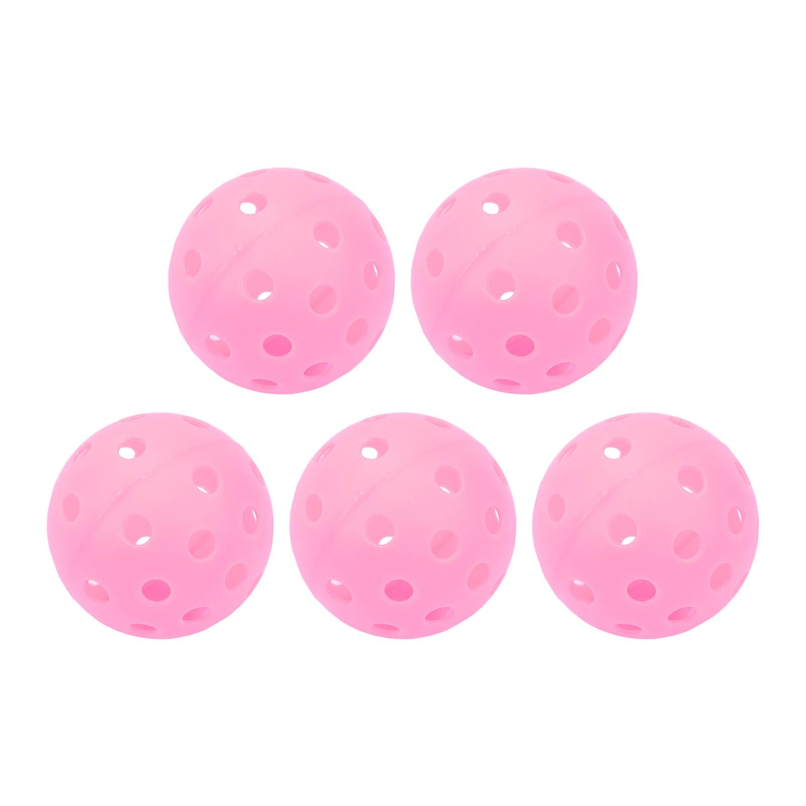 5pcs Pickleball Balls 40 Holes Luminous 74mm Sports Pickleballs for Outdoor Court Pink
5pcs Pickleball Balls 40 Holes Luminous 74mm Sports Pickleballs for Outdoor Court Pink