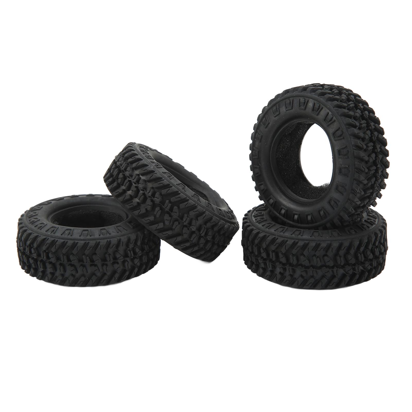 4PCS 1.25in RC Crawler Mud Tires Rubber RC Car Wheel Tires Set for FMS FCX24 for Axial SCX24 1/24 RC Crawler Car Black
4PCS 1.25in RC Crawler Mud Tires Rubber RC Car Wheel Tires Set for FMS FCX24 for Axial SCX24 1/24 RC Crawler Car Black