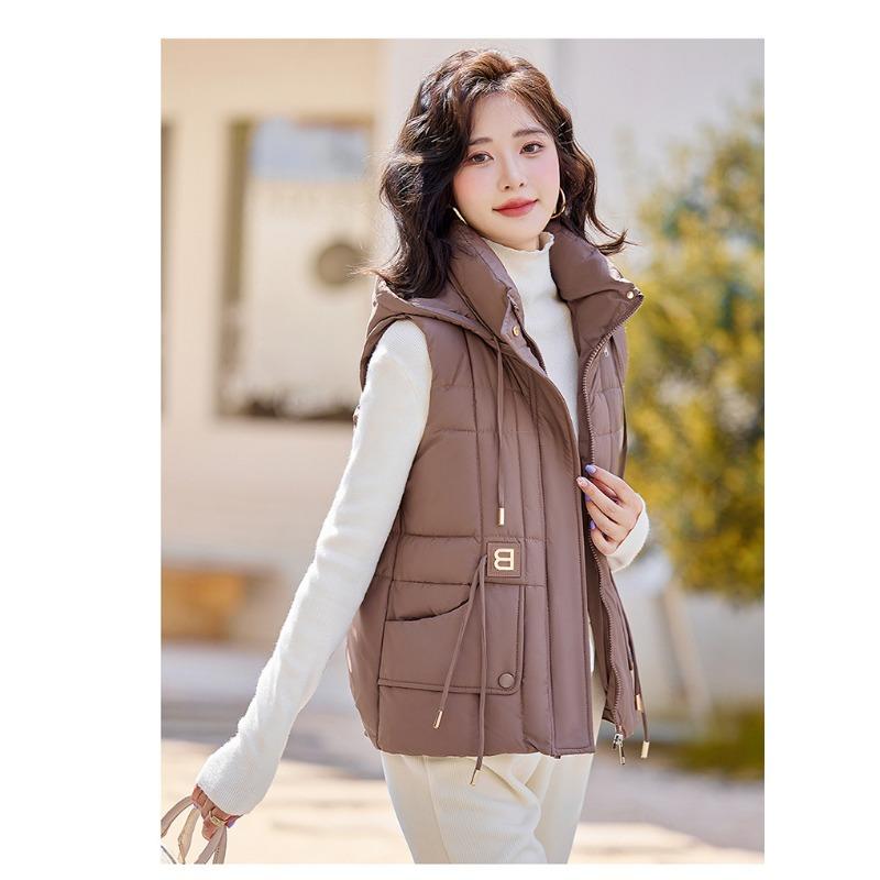 Новая женская легкая майка без рукавов на осень и зиму с капюшоном, однотонная, утолщенная, теплая, спортивная и повседневная, свободная легкая куртка XXL темно-коричневого
Новая женская легкая майка без рукавов на осень и зиму с капюшоном, однотонная, утолщенная, теплая, спортивная и повседневная, свободная легкая куртка XXL темно-коричневого