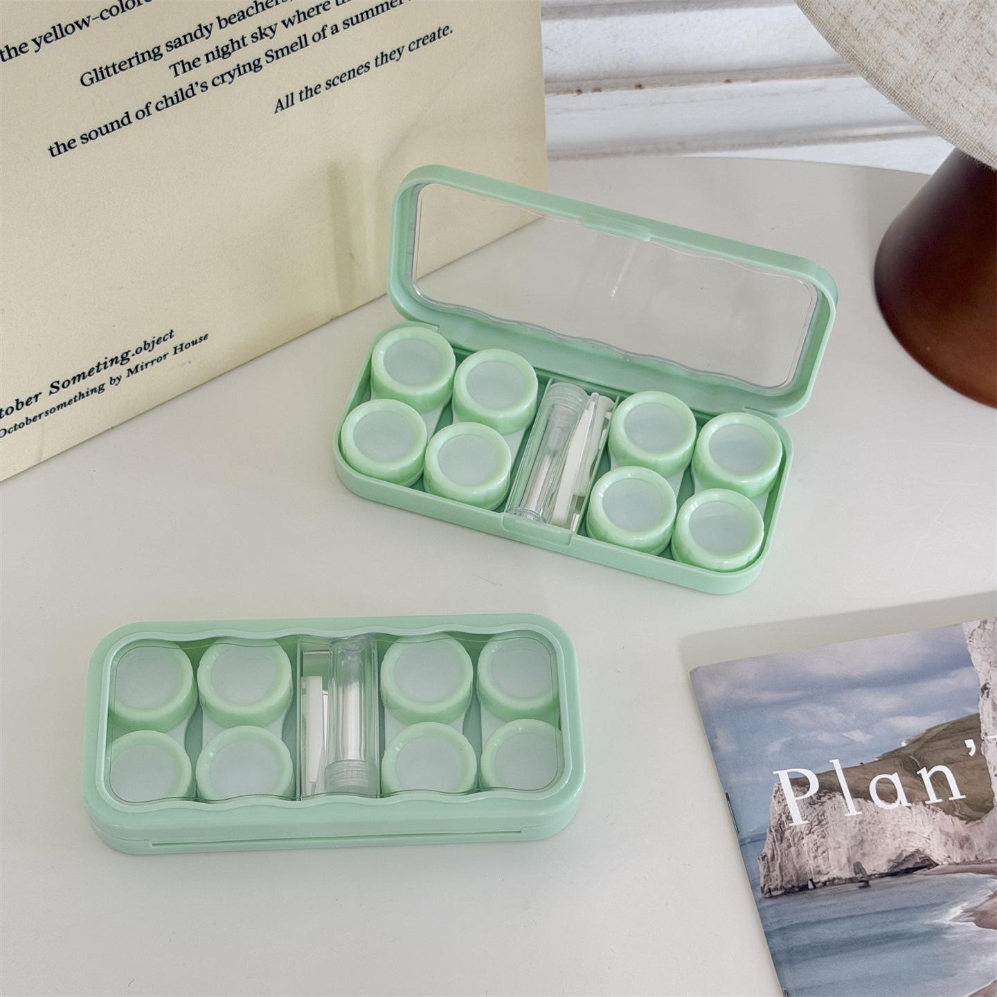 Large Contact Lens Case Set with Tool Kit 4 Slots Eyes Contact Lenses Box Container Cute Candy Color Storage Case Gift for Girls зелений
Large Contact Lens Case Set with Tool Kit 4 Slots Eyes Contact Lenses Box Container Cute Candy Color Storage Case Gift for Girls зелений