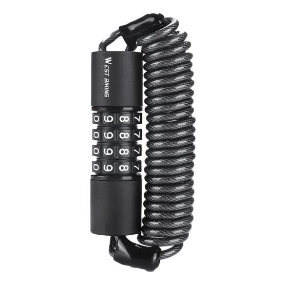 Cable Helmet Lock Quick Locking Waterproof 4-digit Password Anti-theft Motorcycle Helmet Password Lock Bike Supplies чорний
Cable Helmet Lock Quick Locking Waterproof 4-digit Password Anti-theft Motorcycle Helmet Password Lock Bike Supplies чорний