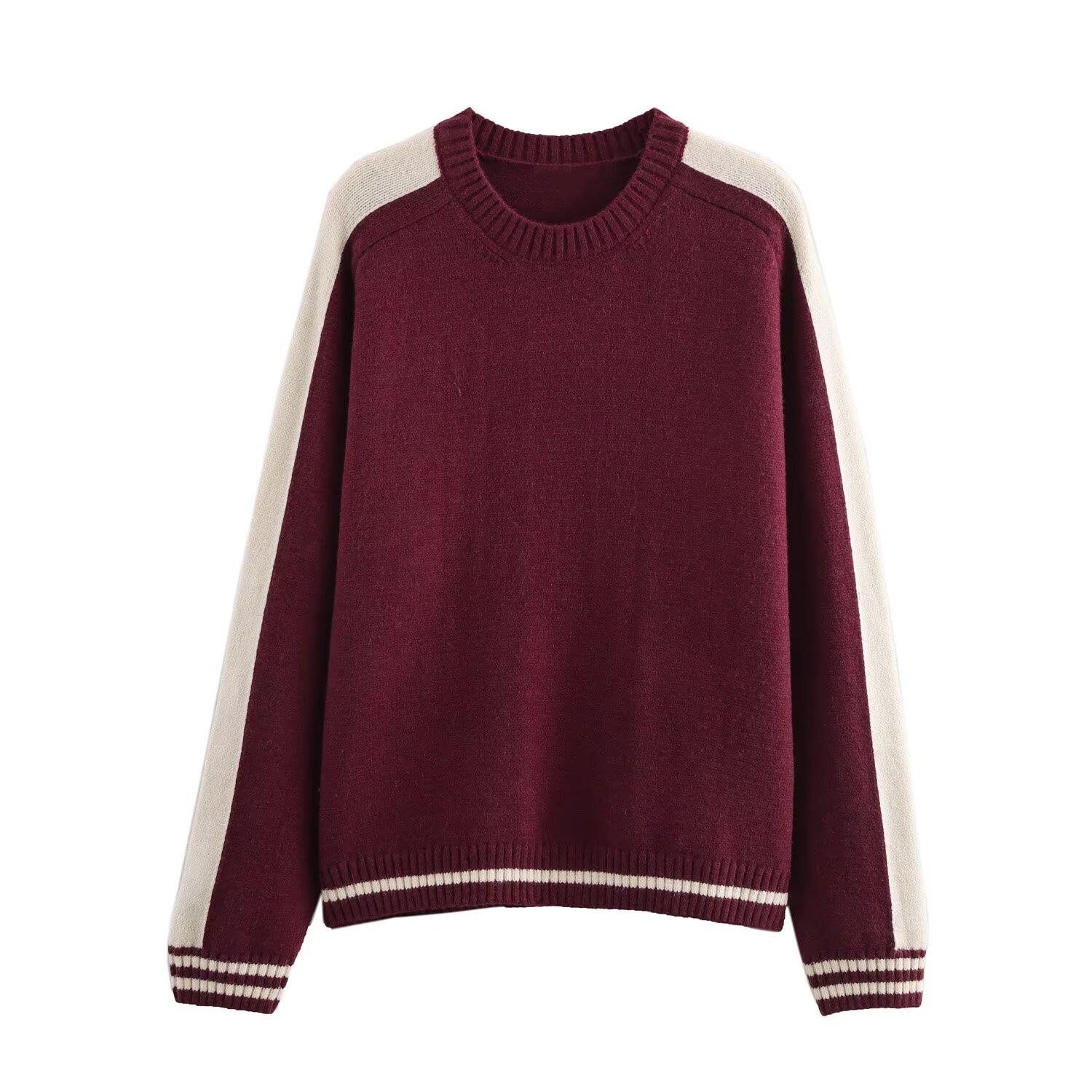 2025 Spring Women s Color-Block Jacquard Knitwear – Casual Round Neck, Long Sleeve with Trim Large
2025 Spring Women s Color-Block Jacquard Knitwear – Casual Round Neck, Long Sleeve with Trim Large