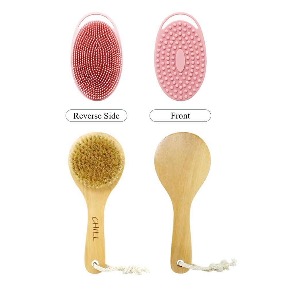 2 Pcs Bath Shower Brush Home Tools Set Home Cleaning Silicone Body Massage Brush Soft Hair Bath Brush Massager Shower Scrubber
2 Pcs Bath Shower Brush Home Tools Set Home Cleaning Silicone Body Massage Brush Soft Hair Bath Brush Massager Shower Scrubber