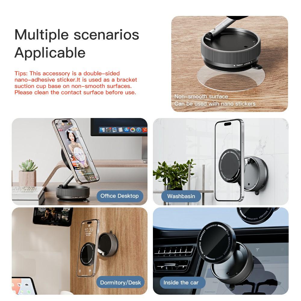 K10A Car Phone Mount Holder Foldable Rotatable Adjustable Height Double-Sided Magnetic Suction Cup Black
K10A Car Phone Mount Holder Foldable Rotatable Adjustable Height Double-Sided Magnetic Suction Cup Black