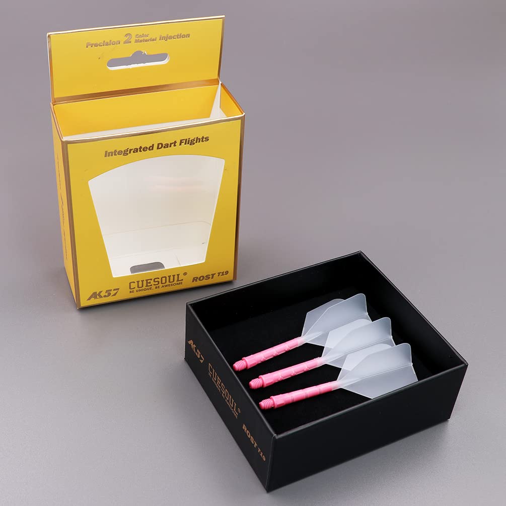 CUESOUL ROST T19 Shaft Integrated Flight Big Wing Clear Flight Pink L Set of 3 Shape, Two-Tone Color, + Shaft, Size, (CS-AK579-3L)
CUESOUL ROST T19 Shaft Integrated Flight Big Wing Clear Flight Pink L Set of 3 Shape, Two-Tone Color, + Shaft, Size, (CS-AK579-3L)
