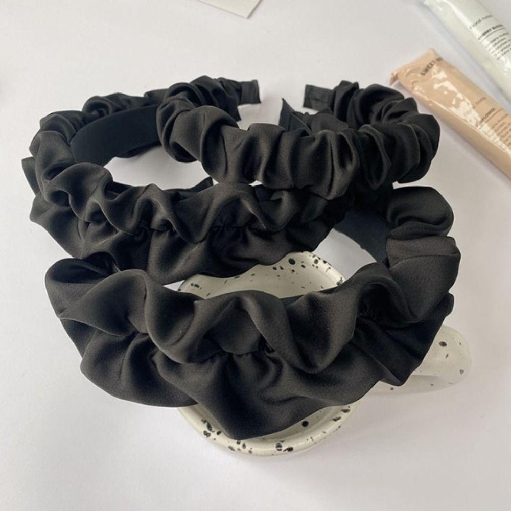 Women Solid Color Hair Accessories Face wash hair band Pleated Hairbands Retro HairLoop Hair Hoop 
Women Solid Color Hair Accessories Face wash hair band Pleated Hairbands Retro HairLoop Hair Hoop
