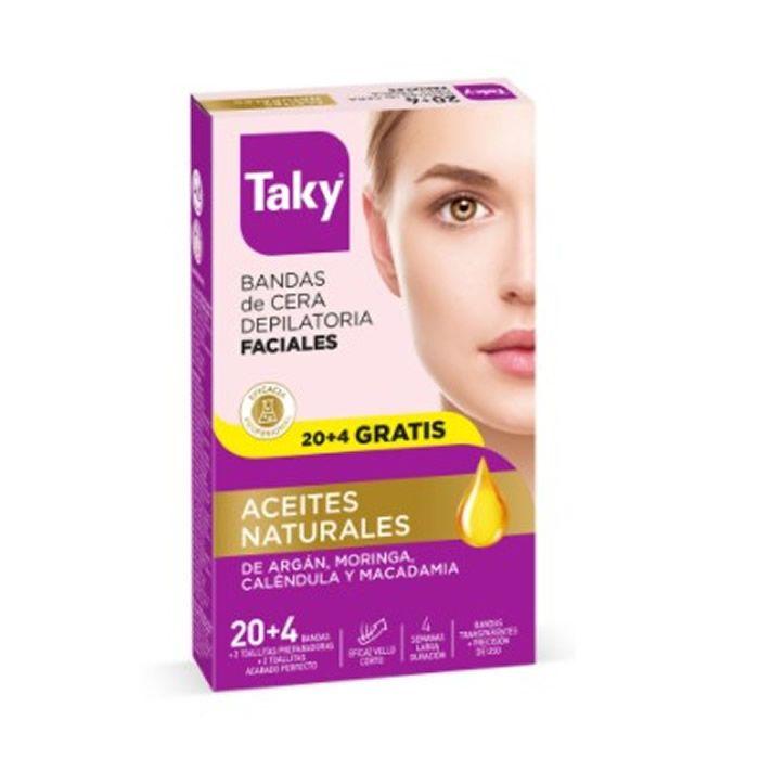 Taky Wax Bands Facial Depilatory 24 Units
Taky Wax Bands Facial Depilatory 24 Units