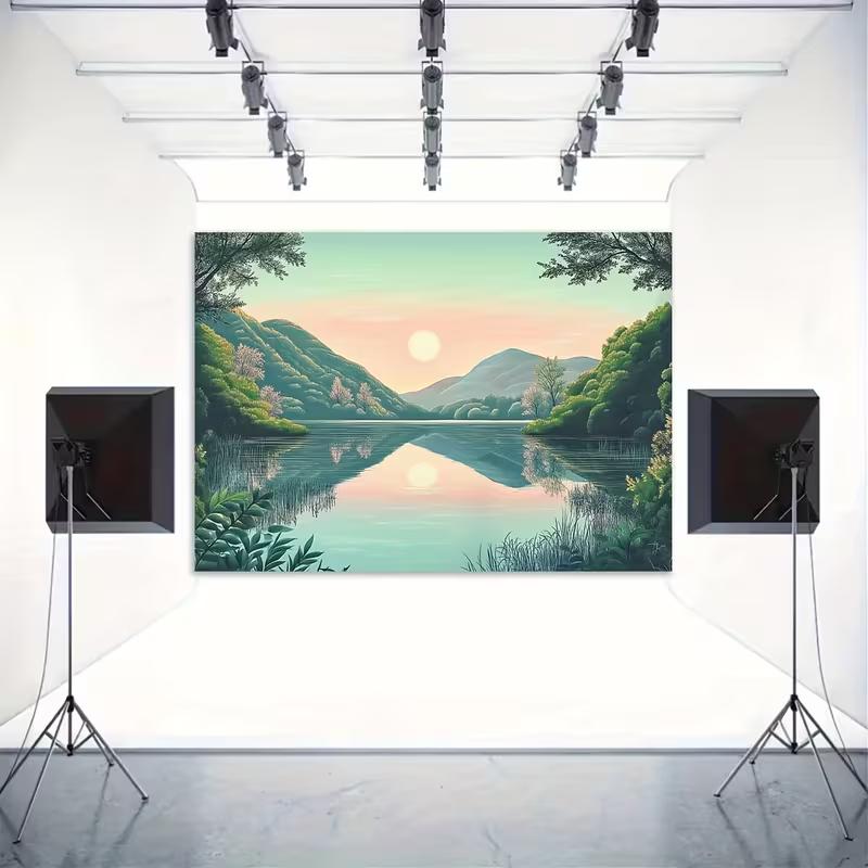 2D Calm Lake Reflection Backdrop Pastel Sunrise Party Photo Booth Backgroun 47.2x31.5inch/120*80cm
2D Calm Lake Reflection Backdrop Pastel Sunrise Party Photo Booth Backgroun 47.2x31.5inch/120*80cm