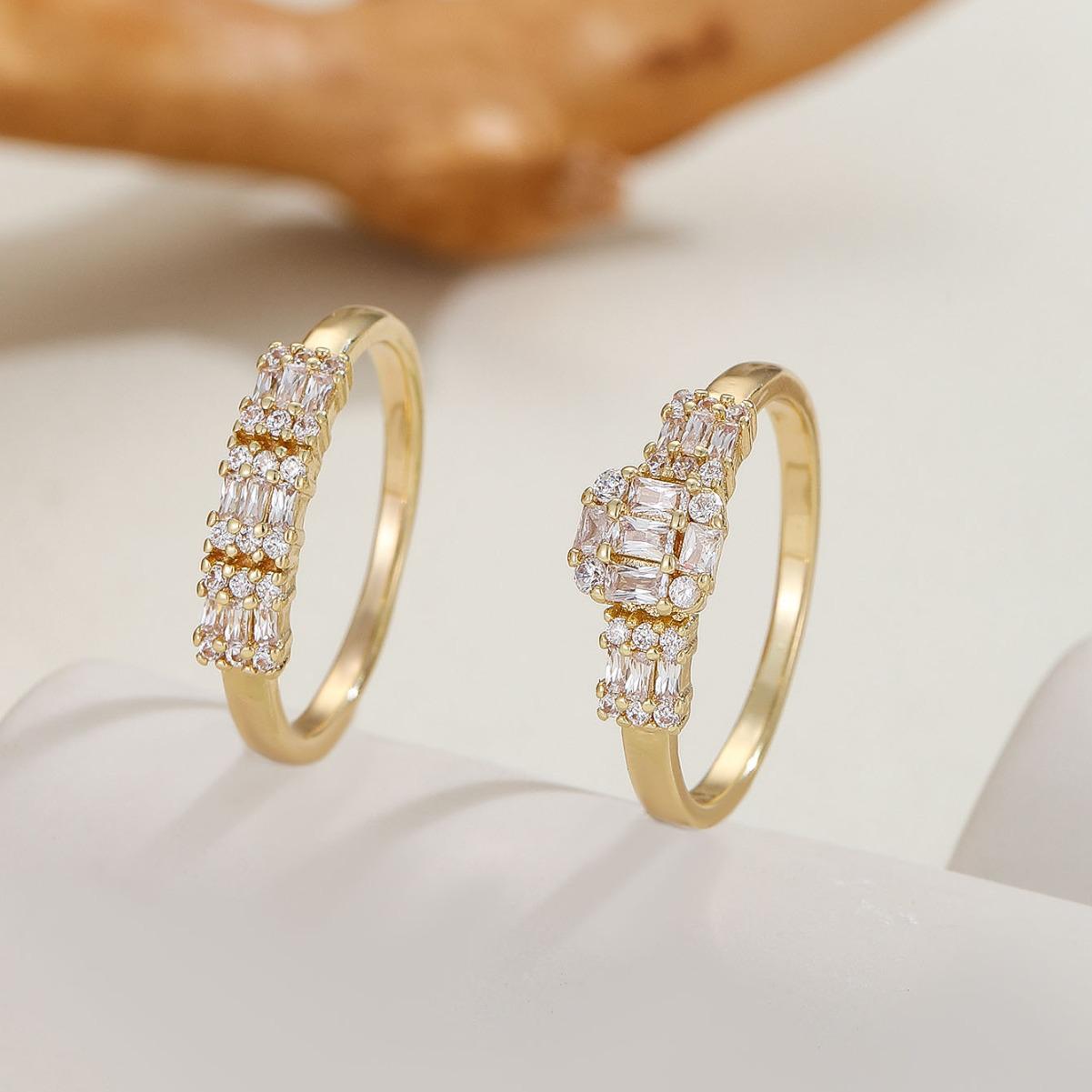 Ближневосточные минималистичные кольца для пар в стиле легкой роскоши - Винтажный стиль с медной инкрустацией. Size 8