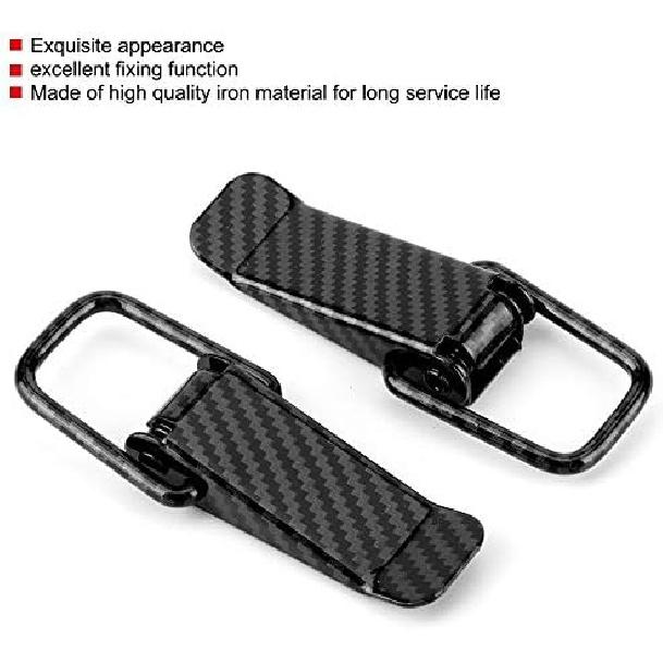 KIMISS Auto Bumper Clip Hasp, Universal Car Truck Hook Lock Clip Quick Release Black Carbon Fiber Texture
KIMISS Auto Bumper Clip Hasp, Universal Car Truck Hook Lock Clip Quick Release Black Carbon Fiber Texture