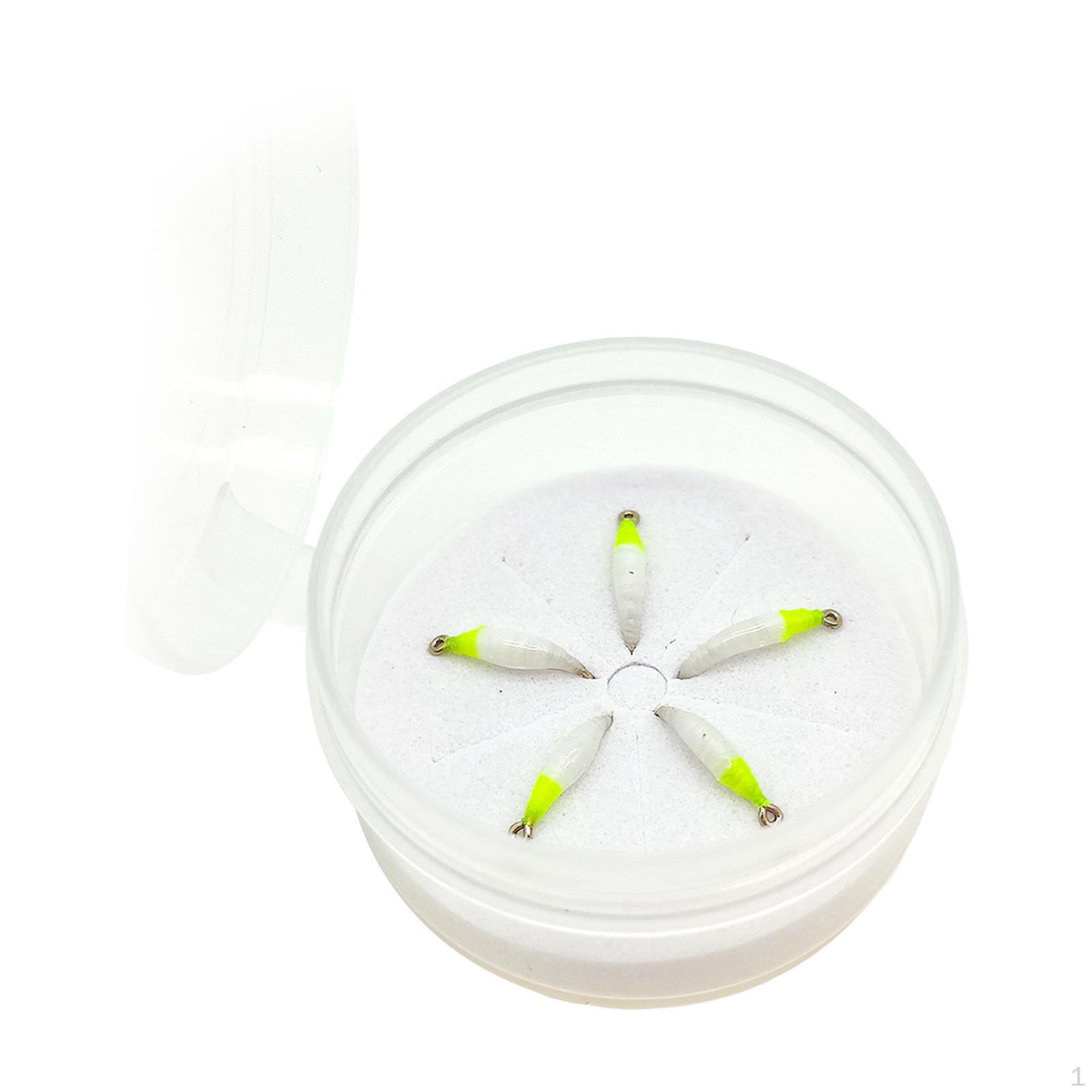 5Pcs Barbed Fly Fishing Lures Artificial Equipment for Saltwater Tackle Gifts Yellow 0.8cmx0.32cm
5Pcs Barbed Fly Fishing Lures Artificial Equipment for Saltwater Tackle Gifts Yellow 0.8cmx0.32cm