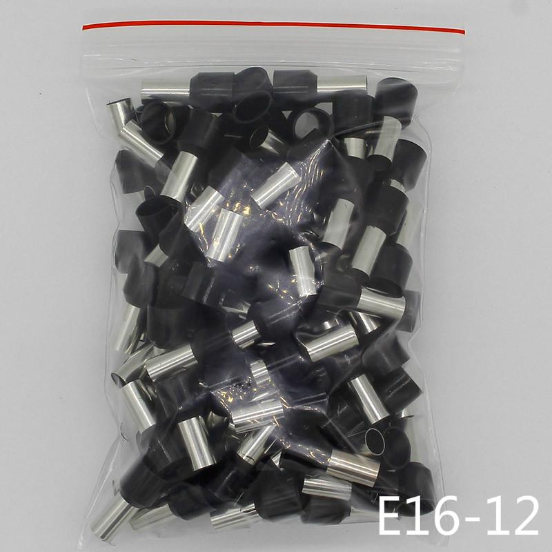 E16-12 Tube insulating Insulated terminals 16MM2 Cable Wire Connector Insulating Crimp Terminal 100PCS/Pack Connector
E16-12 Tube insulating Insulated terminals 16MM2 Cable Wire Connector Insulating Crimp Terminal 100PCS/Pack Connector