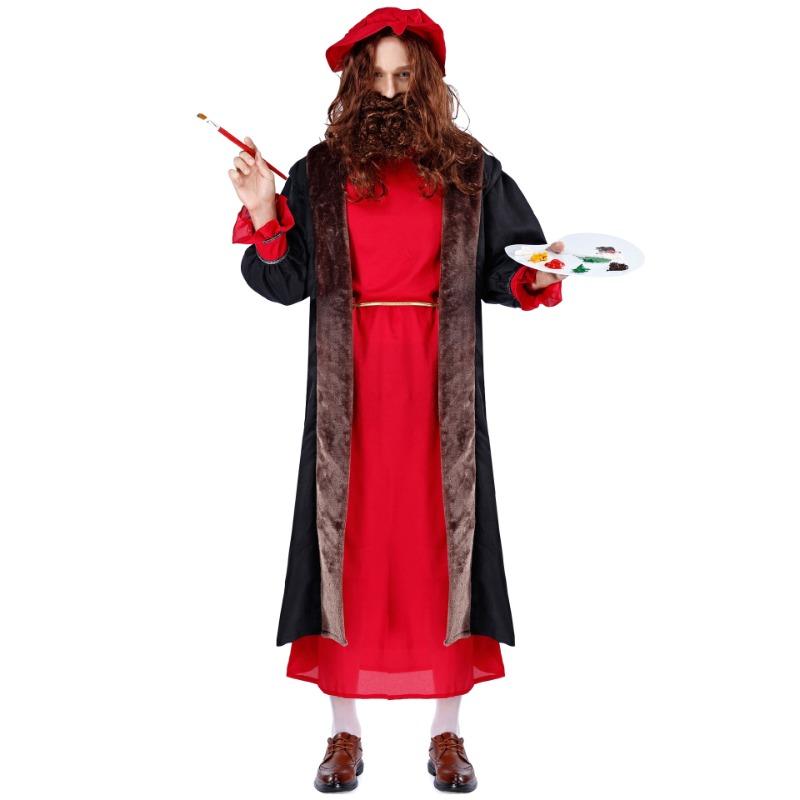 Мужская униформа художника-масляника Пикассо, Сценический костюм эпохи Возрождения для драматических представлений, Мужские костюмы на Хэллоуин average code
Мужская униформа художника-масляника Пикассо, Сценический костюм эпохи Возрождения для драматических представлений, Мужские костюмы на Хэллоуин average code