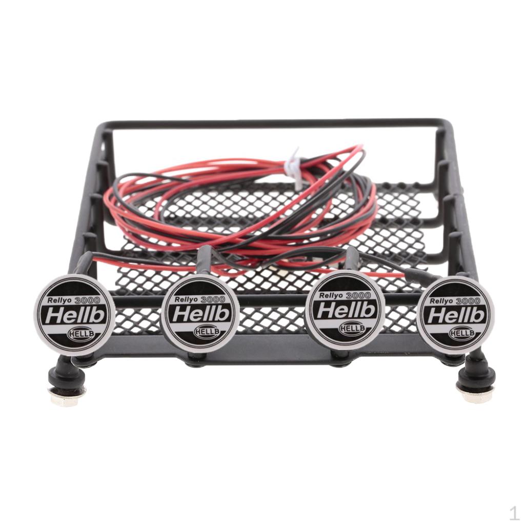 RC /10 Alloy Roof Rack W/ Round LED Light for Axial SCX10 crawler Kits
RC /10 Alloy Roof Rack W/ Round LED Light for Axial SCX10 crawler Kits