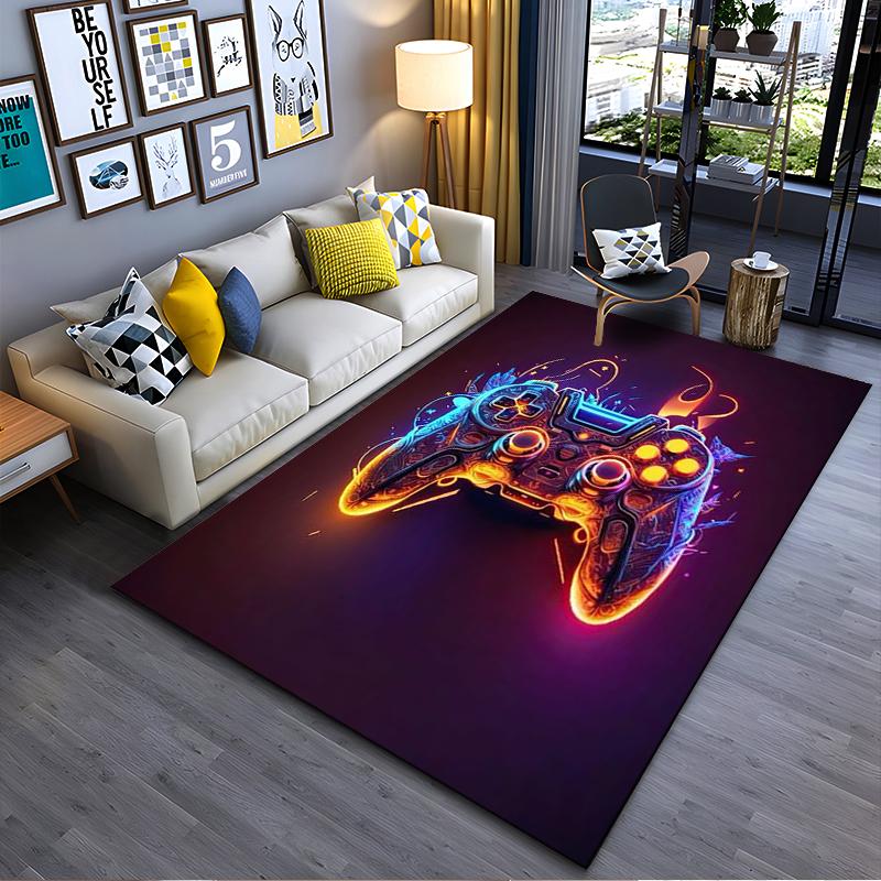 Gaming Controller Carpet with Neon Flames and Futuristic Design Suitable for use as an anti-slip for living room bedroom sofas 40x60cm( 15x23in )
Gaming Controller Carpet with Neon Flames and Futuristic Design Suitable for use as an anti-slip for living room bedroom sofas 40x60cm( 15x23in )