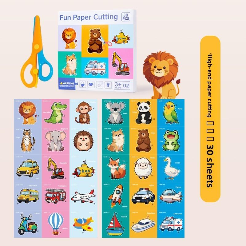 Childrens Animal Theme Paper Cutting Game For Early Learning And Development Advanced
Childrens Animal Theme Paper Cutting Game For Early Learning And Development Advanced