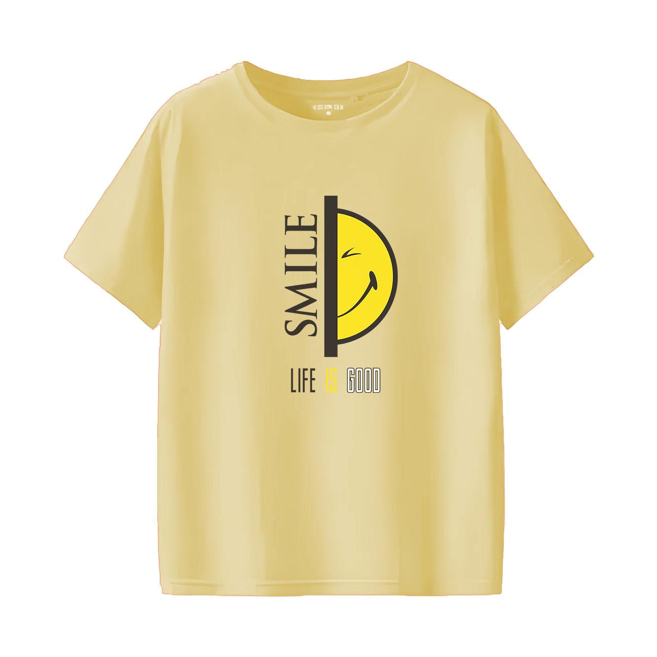 New Fashionable Smile Printed Tshirt with Casual Short Sleeve Suitable for Womens Daily Tshirt in All Seasons S
New Fashionable Smile Printed Tshirt with Casual Short Sleeve Suitable for Womens Daily Tshirt in All Seasons S
