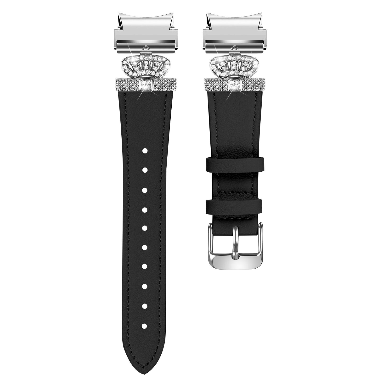 For Samsung Galaxy Watch6 40mm/44mm/Watch6 Classic 43mm/47mm Watchband with Silver Connector Genuine Cow Leather Strap Black
For Samsung Galaxy Watch6 40mm/44mm/Watch6 Classic 43mm/47mm Watchband with Silver Connector Genuine Cow Leather Strap Black