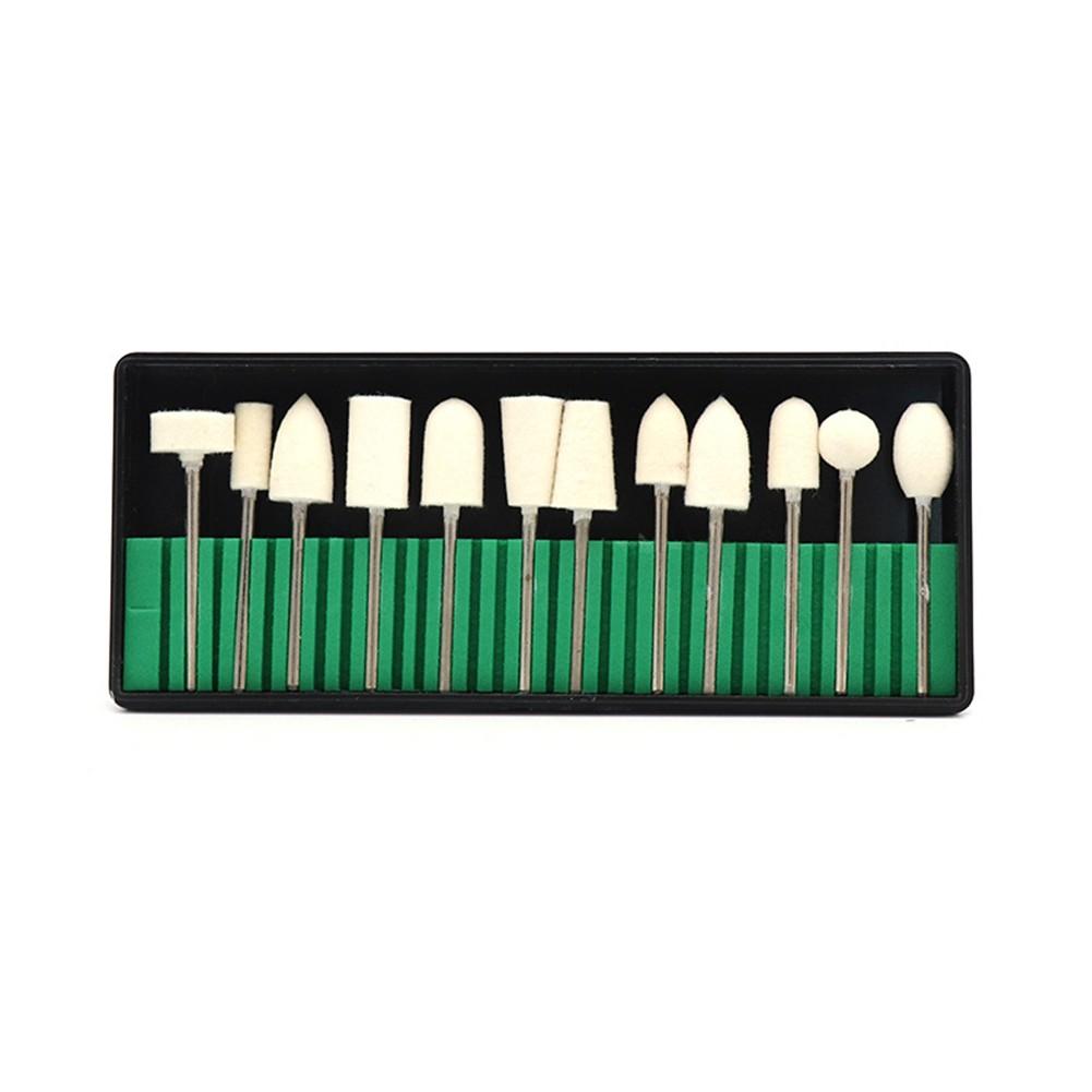 Wool Felt Grinding Head Polishing Glass 12 Pcs 2.35mm Shank
Wool Felt Grinding Head Polishing Glass 12 Pcs 2.35mm Shank
