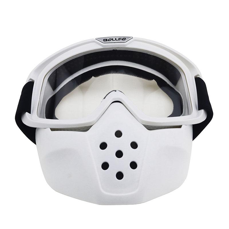 Detachable two-piece outdoor off-road motorcycle helmet goggles black UV protection wind goggles White-framed transparent
Detachable two-piece outdoor off-road motorcycle helmet goggles black UV protection wind goggles White-framed transparent