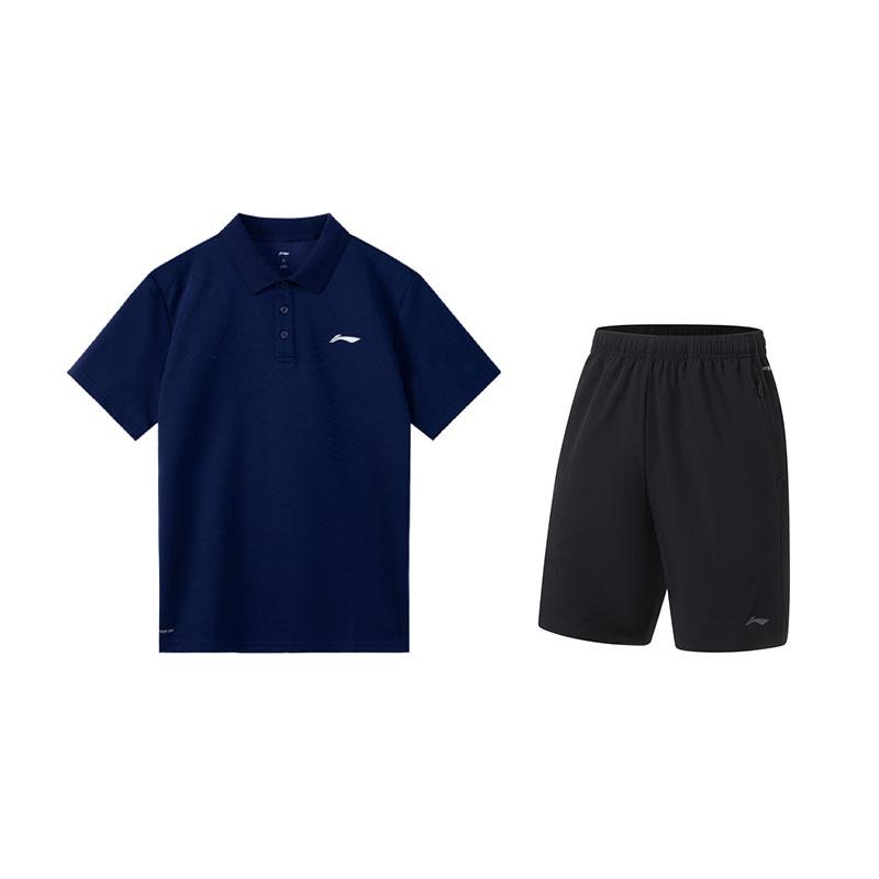 Li-Ning Fashionable Breathable Polo Shirt Comfortable Versatile Shorts Casual Sports Suit Men suit Deep-Navy Black W511-4+U683-6 S
Li-Ning Fashionable Breathable Polo Shirt Comfortable Versatile Shorts Casual Sports Suit Men suit Deep-Navy Black W511-4+U683-6 S