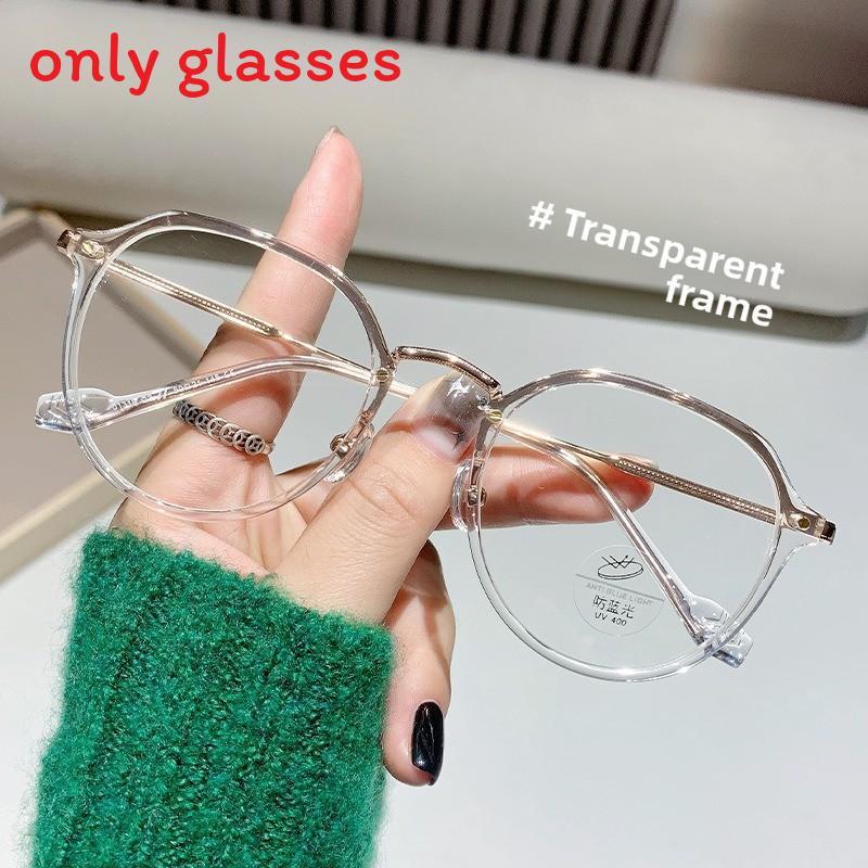 Round Blue Light Blocking Glasses Frame With Metal Temples For Casual Wear Transparent
Round Blue Light Blocking Glasses Frame With Metal Temples For Casual Wear Transparent