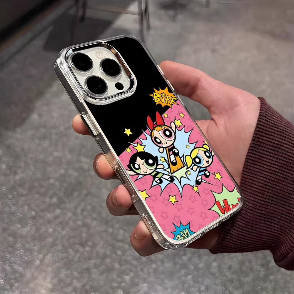 The P-Powerpuff Girls Cute Phone Case For IPhone 17 Air 16 E 15 14 13 12 11 Plus Pro Max Electroplated Transparent Soft Shell iPhone17 Pro Max
The P-Powerpuff Girls Cute Phone Case For IPhone 17 Air 16 E 15 14 13 12 11 Plus Pro Max Electroplated Transparent Soft Shell iPhone17 Pro Max