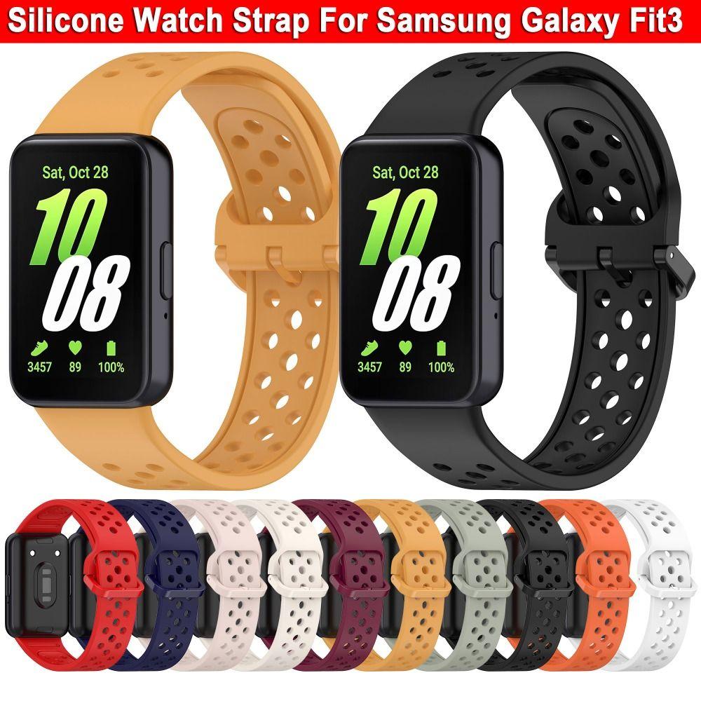 Breathable Bracelet Replacement Watchband New Silicone Watch Strap for Samsung Galaxy Fit3
Breathable Bracelet Replacement Watchband New Silicone Watch Strap for Samsung Galaxy Fit3
