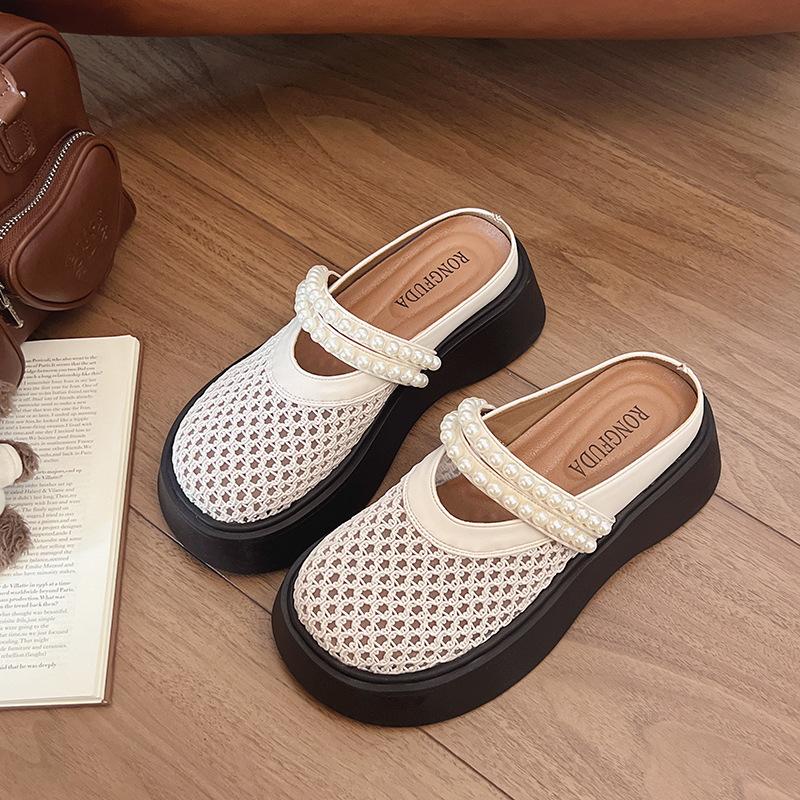 Плетеные сумки, тапочки с закрытым носком, женские летние сандалии 2025, новая обувь Мэри Джейн на толстой подошве, обувь с перфорацией 40 бежевый
Плетеные сумки, тапочки с закрытым носком, женские летние сандалии 2025, новая обувь Мэри Джейн на толстой подошве, обувь с перфорацией 40 бежевый