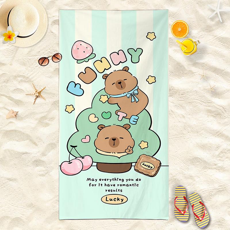 New Capibara Beach Towel Cute Capybara Soft Beach Towel Microfiber Cartoon Printed Towel Comfortable Soft Beach Towel W40*H60(CM)
New Capibara Beach Towel Cute Capybara Soft Beach Towel Microfiber Cartoon Printed Towel Comfortable Soft Beach Towel W40*H60(CM)