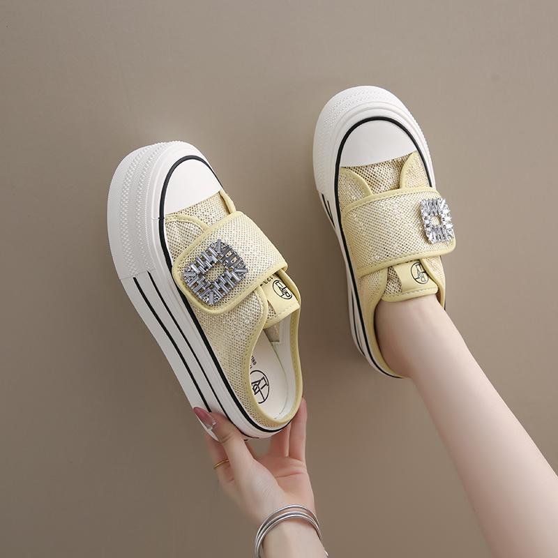 CRLAYDK Women Mules Thick Sole Mesh Platform Walking Shoes Backless Slip On Ladies Casual Loafers for Summer Slides 40
CRLAYDK Women Mules Thick Sole Mesh Platform Walking Shoes Backless Slip On Ladies Casual Loafers for Summer Slides 40