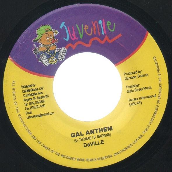 7inch Record DAVILLE / CALICO - Gal Anthem / Roll Out BR001 Juvenile 2004 Jamaica Reggae, Ska & Dub Used
7inch Record DAVILLE / CALICO - Gal Anthem / Roll Out BR001 Juvenile 2004 Jamaica Reggae, Ska & Dub Used