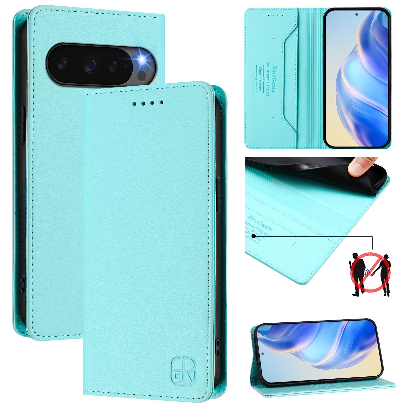 For Google Pixel 10 Pro XL Leather Case RINACASIS RC01 Phone Cover with RFID Blocking Wallet Stand Green
For Google Pixel 10 Pro XL Leather Case RINACASIS RC01 Phone Cover with RFID Blocking Wallet Stand Green