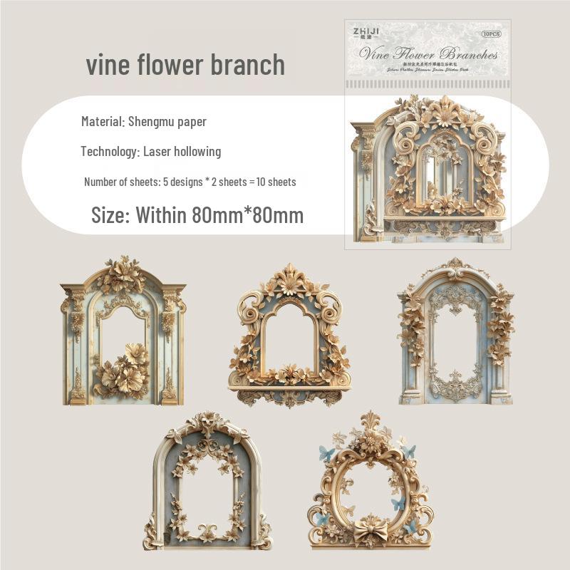 Silver Feather Embossed Stickers - European Style Door & Window Scenery, 10 Sheets
Silver Feather Embossed Stickers - European Style Door & Window Scenery, 10 Sheets