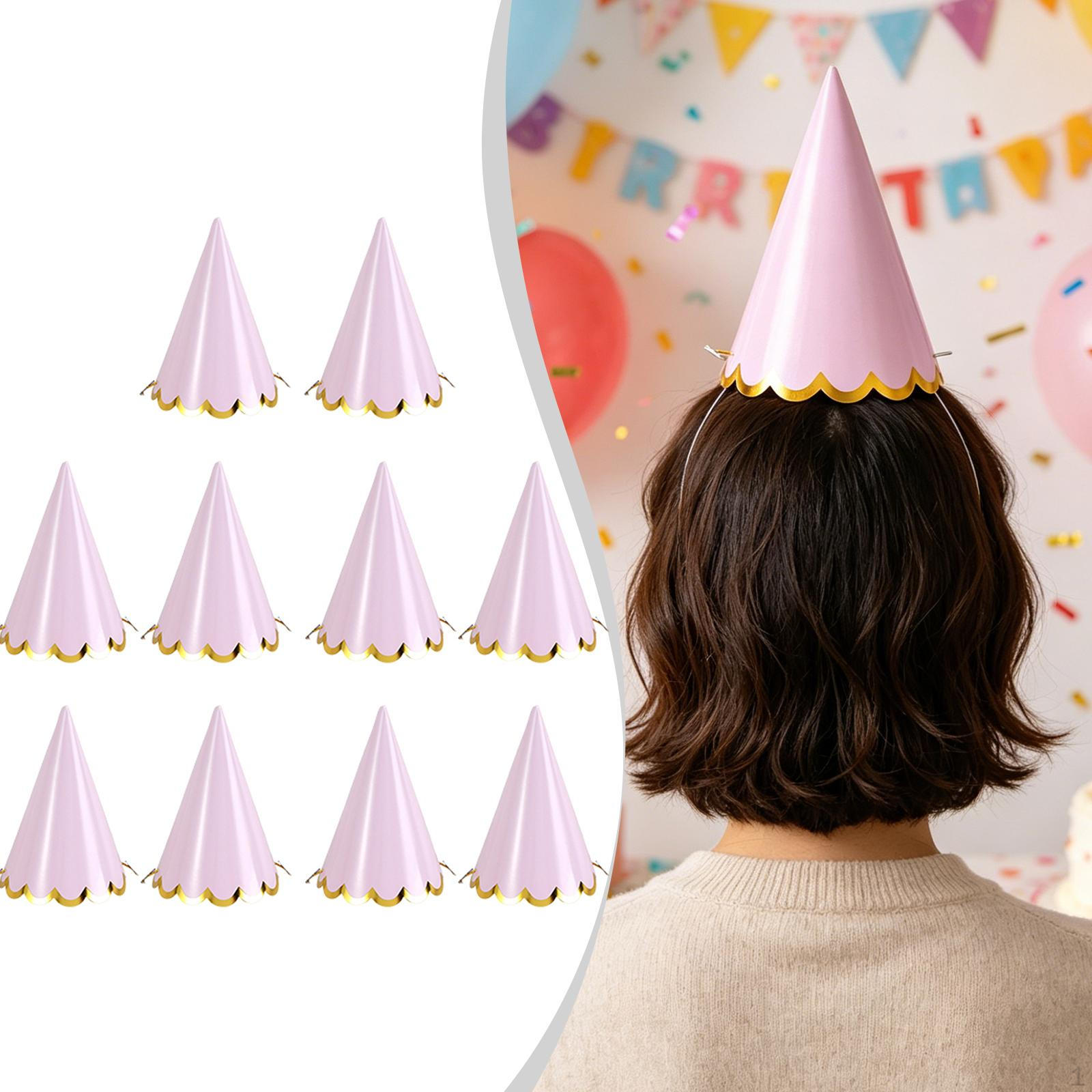 10 Adult Birthday Hat Headbands, Conical Hats for Men And Women, Pink
10 Adult Birthday Hat Headbands, Conical Hats for Men And Women, Pink