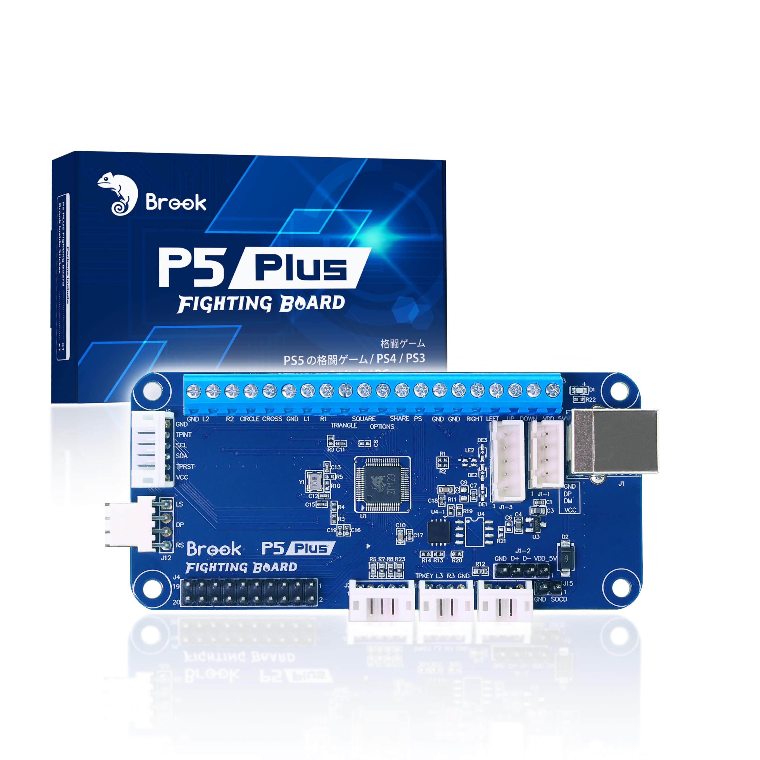 Brook P5 Plus Fighting Board Плата конвертера Arcade Controller P5 Plus Fighting Board, сумісна з PS5 Fighting Easy DIY Touchpad синій
Brook P5 Plus Fighting Board Плата конвертера Arcade Controller P5 Plus Fighting Board, сумісна з PS5 Fighting Easy DIY Touchpad синій