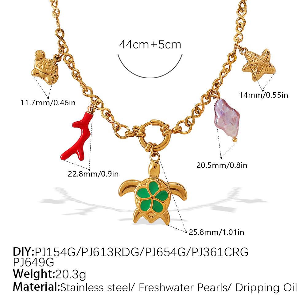 Ocean Wind Resort Beach DIY Pendant Starfish Necklace Stainless Steel Gold Plated Necklace Jewelry Women
Ocean Wind Resort Beach DIY Pendant Starfish Necklace Stainless Steel Gold Plated Necklace Jewelry Women