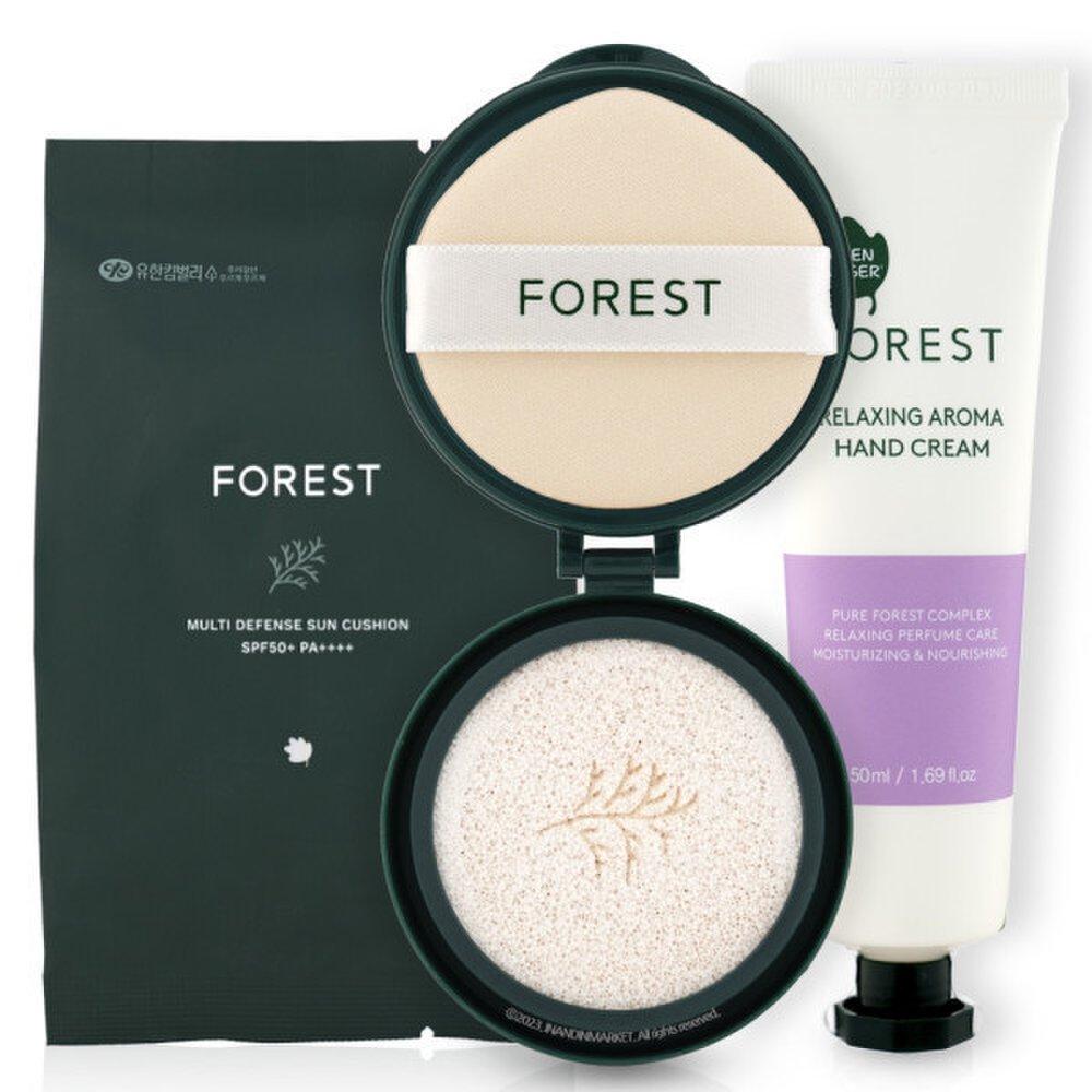 Сменный блок солнцезащитного кушона Green Finger Forest Clean Multi Defense + ароматизированный крем для рук
Сменный блок солнцезащитного кушона Green Finger Forest Clean Multi Defense + ароматизированный крем для рук