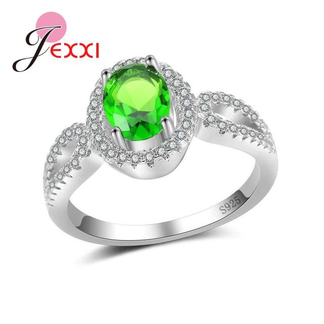 Fine Genuine 925 Sterling Silver Ring Purple/Green/Red/Blue Crystal Rhinestone Rings For Women Party Wedding Jewelry 9 зелений
Fine Genuine 925 Sterling Silver Ring Purple/Green/Red/Blue Crystal Rhinestone Rings For Women Party Wedding Jewelry 9 зелений