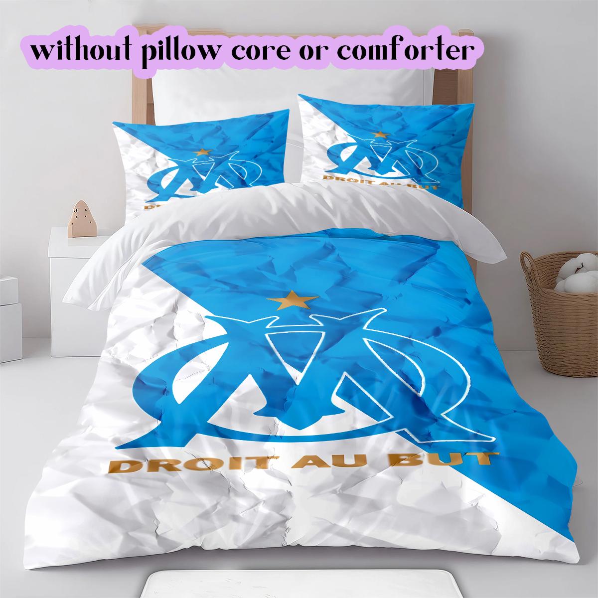 Olympique de Marseille Pattern Bedding Quilt Set Quilt Cover Pillowcase Home Decoration Birthday Gift (1 * duvet cover + 2 * pillowcase, without core) 200x220cm
Olympique de Marseille Pattern Bedding Quilt Set Quilt Cover Pillowcase Home Decoration Birthday Gift (1 * duvet cover + 2 * pillowcase, without core) 200x220cm