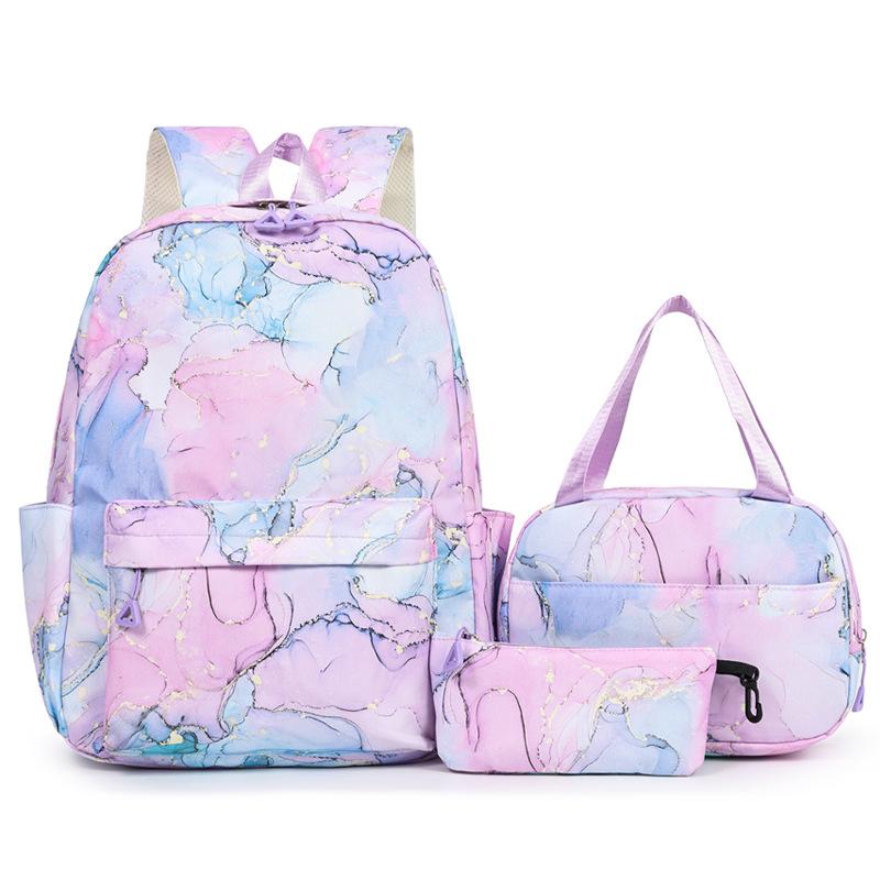 Three-piece backpack set Cute large-capacity student schoolbag casual travel backpack
Three-piece backpack set Cute large-capacity student schoolbag casual travel backpack