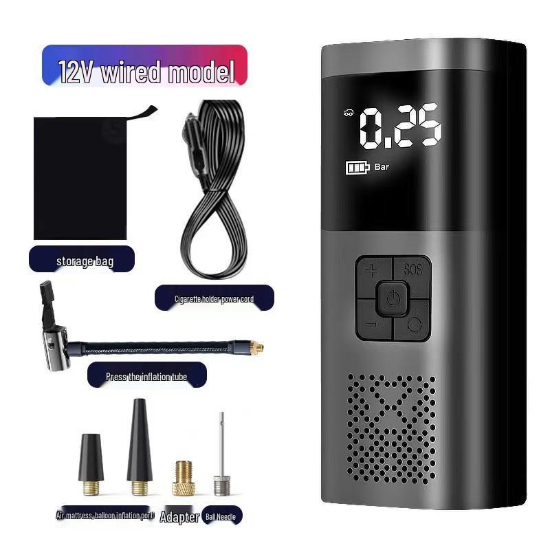 Portable Wireless Car Tire Inflator Pump
Portable Wireless Car Tire Inflator Pump