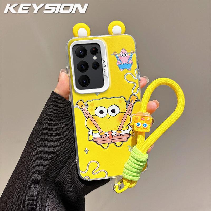 KEYSION Милый чехол с ушками-мультяшками для Samsung S23 S24 Ultra 5G с ремешком Мягкий силикон+ПК Ударопрочный чехол для телефона для Galaxy S24 S23 Ultra for Galaxy S23 Ultra
KEYSION Милый чехол с ушками-мультяшками для Samsung S23 S24 Ultra 5G с ремешком Мягкий силикон+ПК Ударопрочный чехол для телефона для Galaxy S24 S23 Ultra for Galaxy S23 Ultra