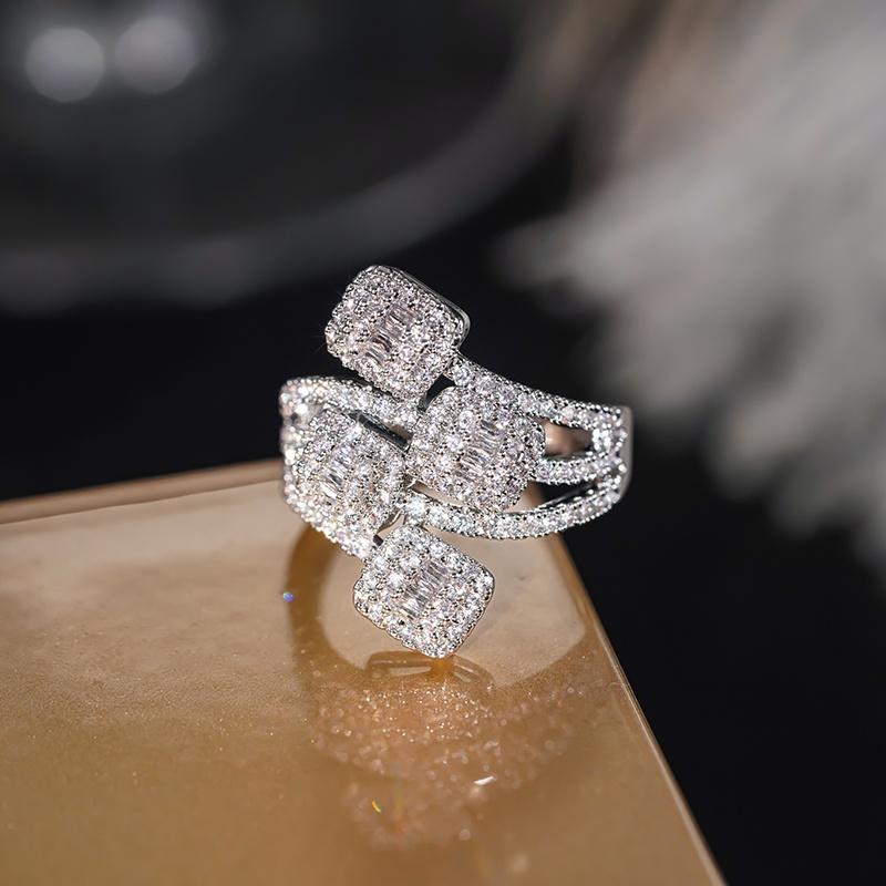 CAOSHI Geometric Design Brilliant Cubic Zirconia Rings for Women Versatile Silver Color Engagement Wedding Finger Accessories 6
CAOSHI Geometric Design Brilliant Cubic Zirconia Rings for Women Versatile Silver Color Engagement Wedding Finger Accessories 6