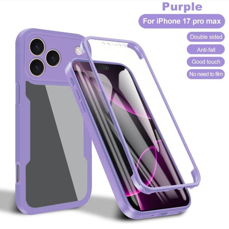 Claer 360 Full Body Protection Case for Iphone 17 Pro Max Iphone17 Air 5G Front Screen Shockproof Bumper Cover For iphone 17ProMax фіолетовий
Claer 360 Full Body Protection Case for Iphone 17 Pro Max Iphone17 Air 5G Front Screen Shockproof Bumper Cover For iphone 17ProMax фіолетовий